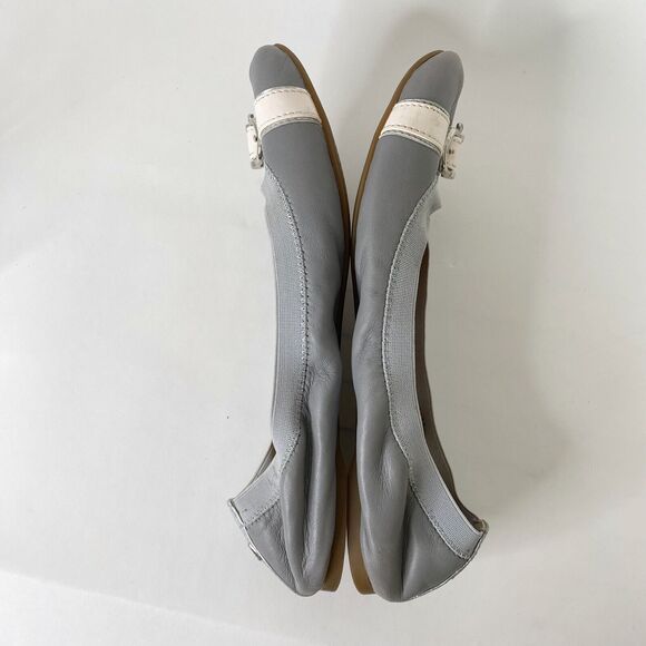 Sperry Shoes Womens Size 8.5 Gray/Pink Leather Stretch Ballet Flats STS91757 - Picture 6 of 12